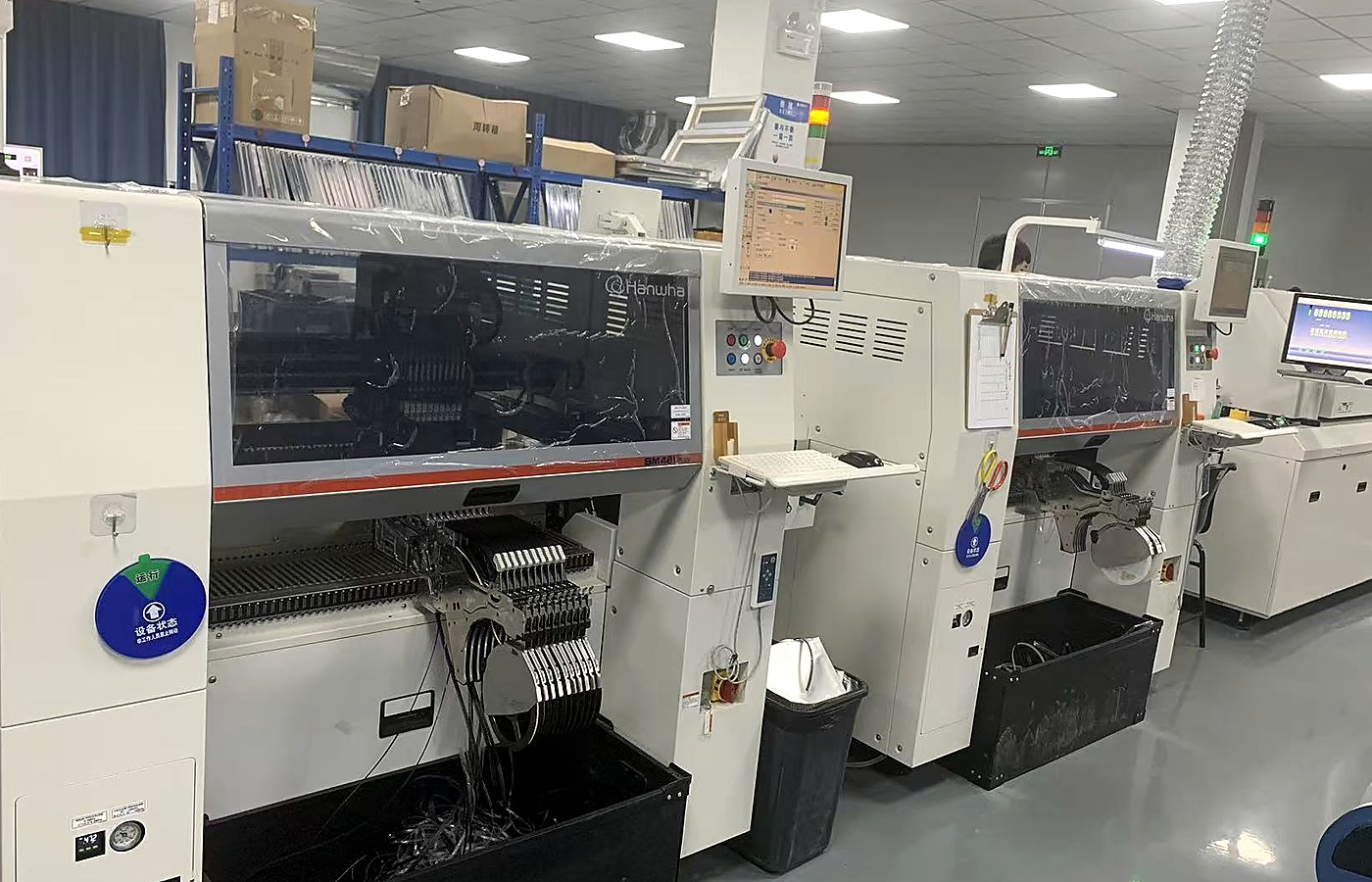 Aster automated SMT production equipment in the Shanghai factory